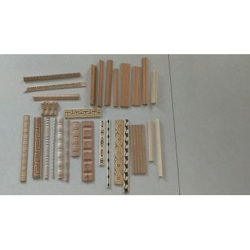 solid wood embossed white wood dyed colour molding